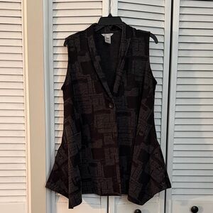 John Mark Charcoal Sleeveless Vest